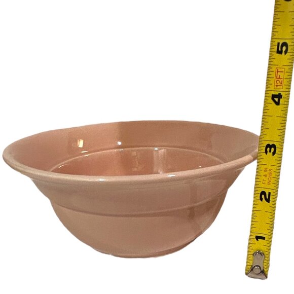 Vintage MCM California Pottery Serving Dish Chip Dip 5 Piece Orange Coral J31 - Picture 10 of 10